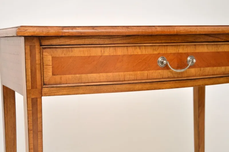 Pamono Inlaid Walnut Console or Side Table, 1950s> Console Tables