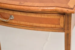 Pamono Inlaid Walnut Console or Side Table, 1950s><noscript><img width=