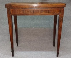 Outlet Pamono Inlaid Wood Folding Game Table, 18th Century