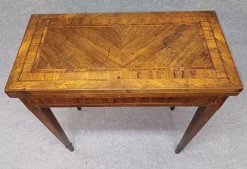 Outlet Pamono Inlaid Wood Folding Game Table, 18th Century