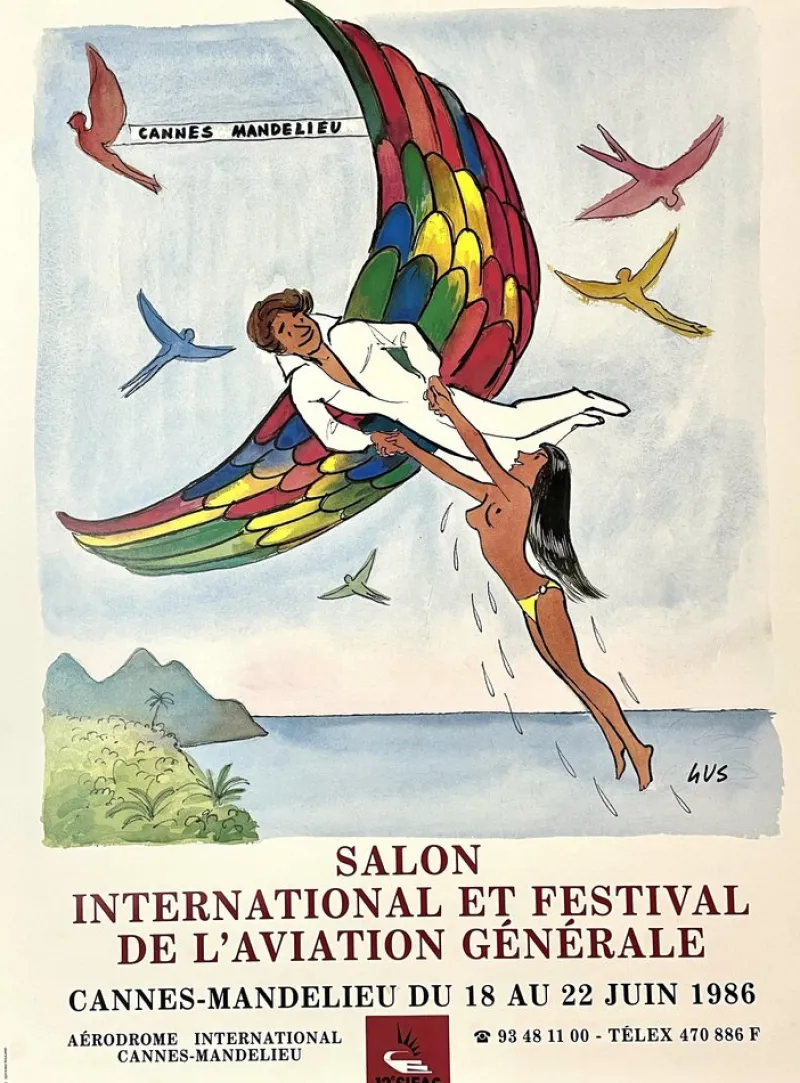 Hot Pamono International Exhibition and Festival of General Aviation Poster by Gus