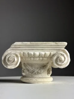 Pamono Ionic Hand Carved Marble Capital><noscript><img width=