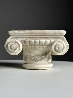 Pamono Ionic Hand Carved Marble Capital><noscript><img width=