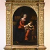 Pamono Ippolito Scarsella, Holy Family with St John, 1600, Oil on Board, Framed> Old Masters|Classical
