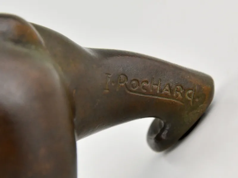 Online Pamono Irenee Rochard, Art Deco Bear Sculpture, 1930, Bronze