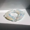 Hot Pamono Iridescent Opaline Murano Glass Filigrana Candleholder, 1960s