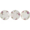 Pamono Iris Plates in Hand-Painted Porcelain with Flowers from Rosenthal, Germany, Set of 3> Dinner Plates & Bowls