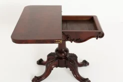 Pamono Irish Card Table in Mahogany, 1860s><noscript><img width=