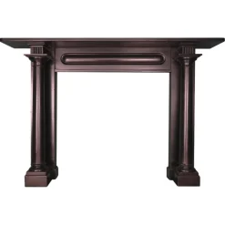 Pamono Irish Regency Black Kilkenny Marble Fireplace, 1800