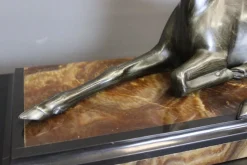 Pamono Irénée Rochard, Art Deco Antelope, 1920s, Babbitt> Art Deco