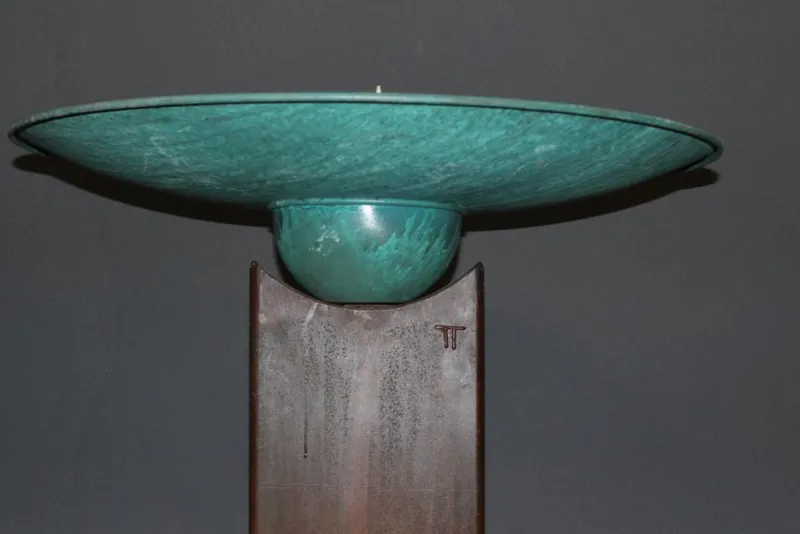 Pamono Iron and Copper Fountain by Tom Torrens, 1990> Garden Accessories