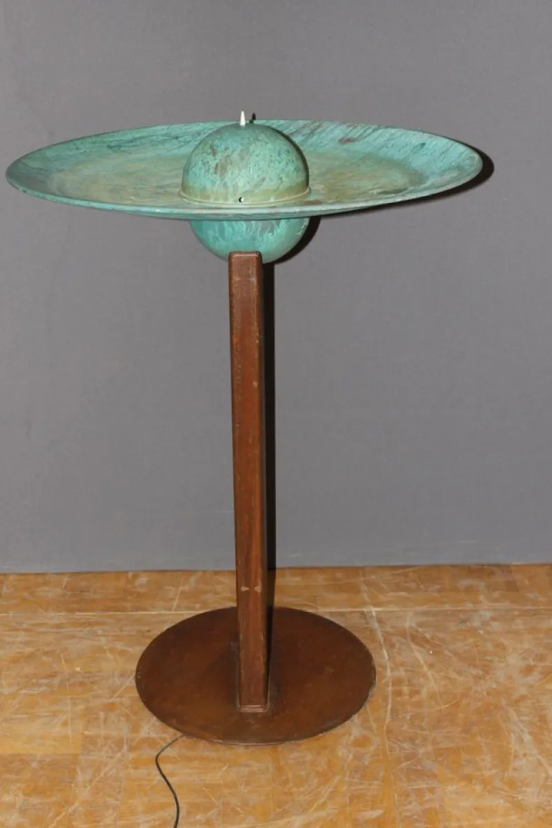 Pamono Iron and Copper Fountain by Tom Torrens, 1990> Garden Accessories