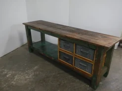 Pamono Iron and Fir Countertop Counter, 1950s><noscript><img width=