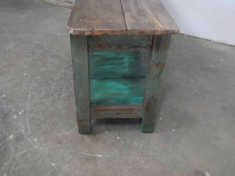 Pamono Iron and Fir Countertop Counter, 1950s> Worktables & Workbenches