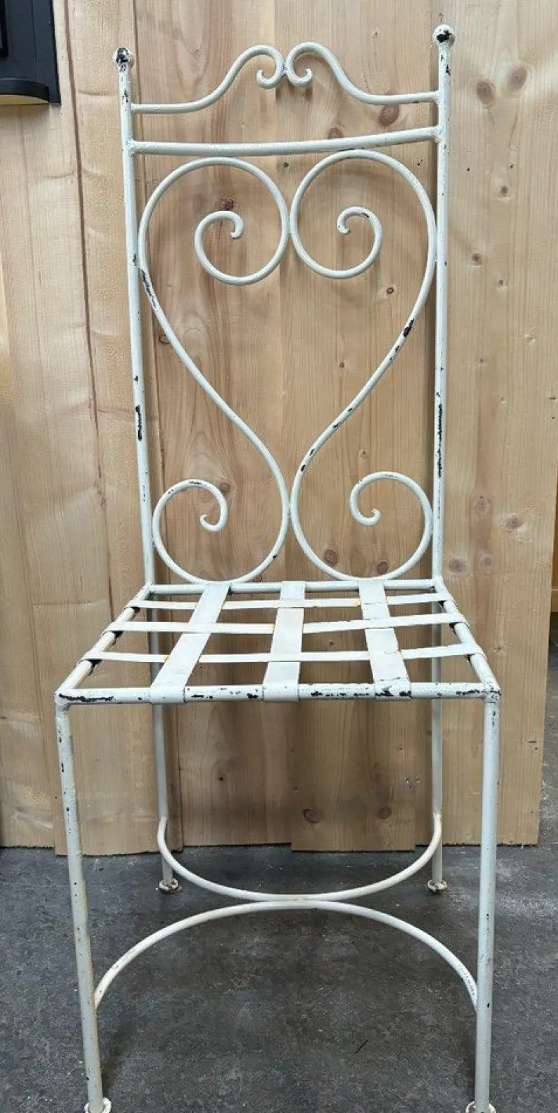 Pamono Iron and Glass Garden Set, Set of 7> Garden Seating