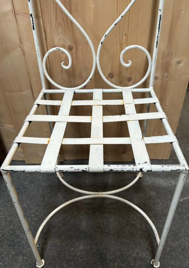 Pamono Iron and Glass Garden Set, Set of 7> Garden Seating