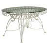 Pamono Iron and Glass Garden Table, 1960s> Garden Tables