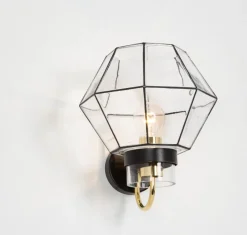 Hot Pamono Iron and Glass Wall Light Sconces from Limburg, Germany, 1960s, Set of 2