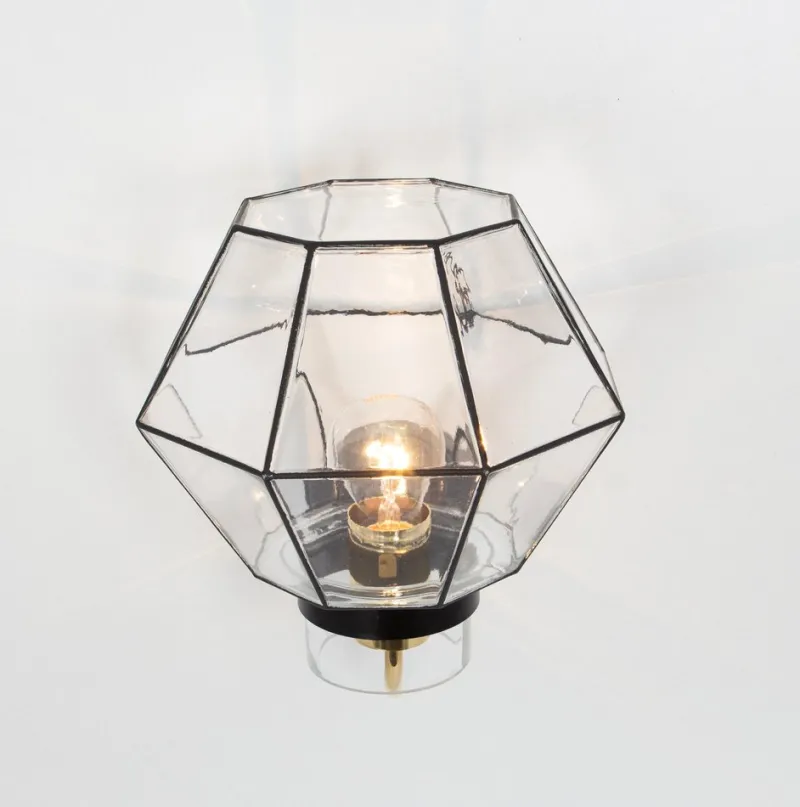 Hot Pamono Iron and Glass Wall Light Sconces from Limburg, Germany, 1960s, Set of 2