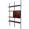 Pamono Iron and Wood Wall Bookcase by Osvaldo Borsani for Tecno, 1960s> Shelves & Wall Units