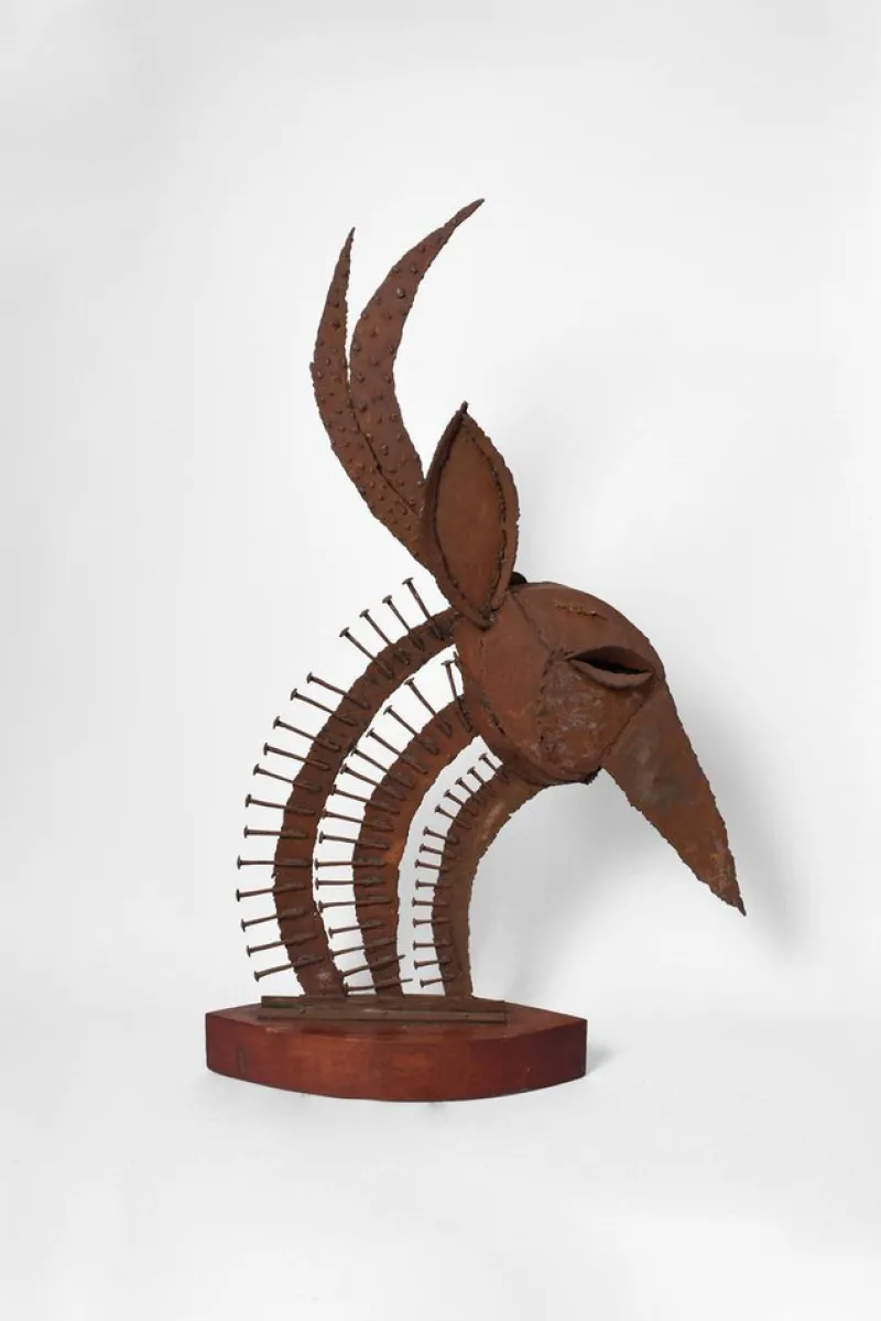 Pamono Iron Antelope Sculpture, 1970s> Sculpture