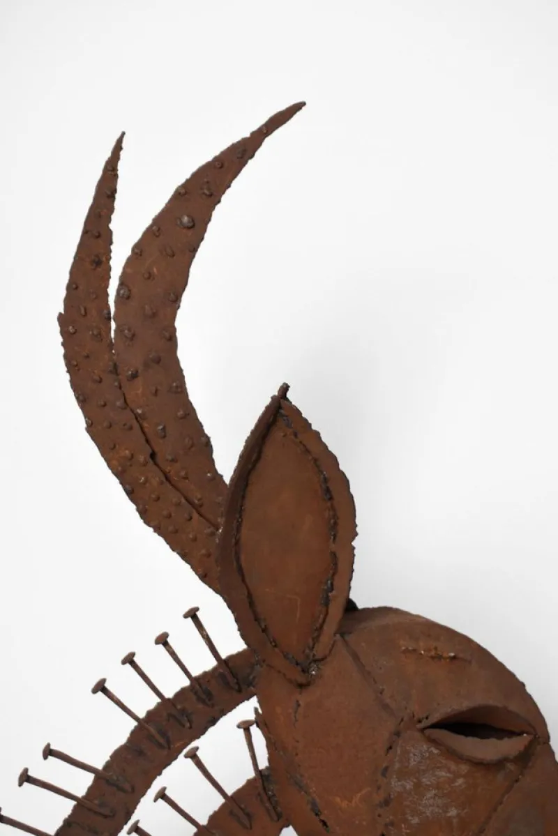 Pamono Iron Antelope Sculpture, 1970s> Sculpture