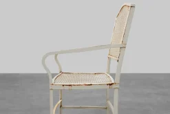 Pamono Iron Garden Chairs by Gustave Serrurier-Bovy for Serrurier et Cie, 1903, Set of 4><noscript><img width=
