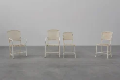 Pamono Iron Garden Chairs by Gustave Serrurier-Bovy for Serrurier et Cie, 1903, Set of 4><noscript><img width=