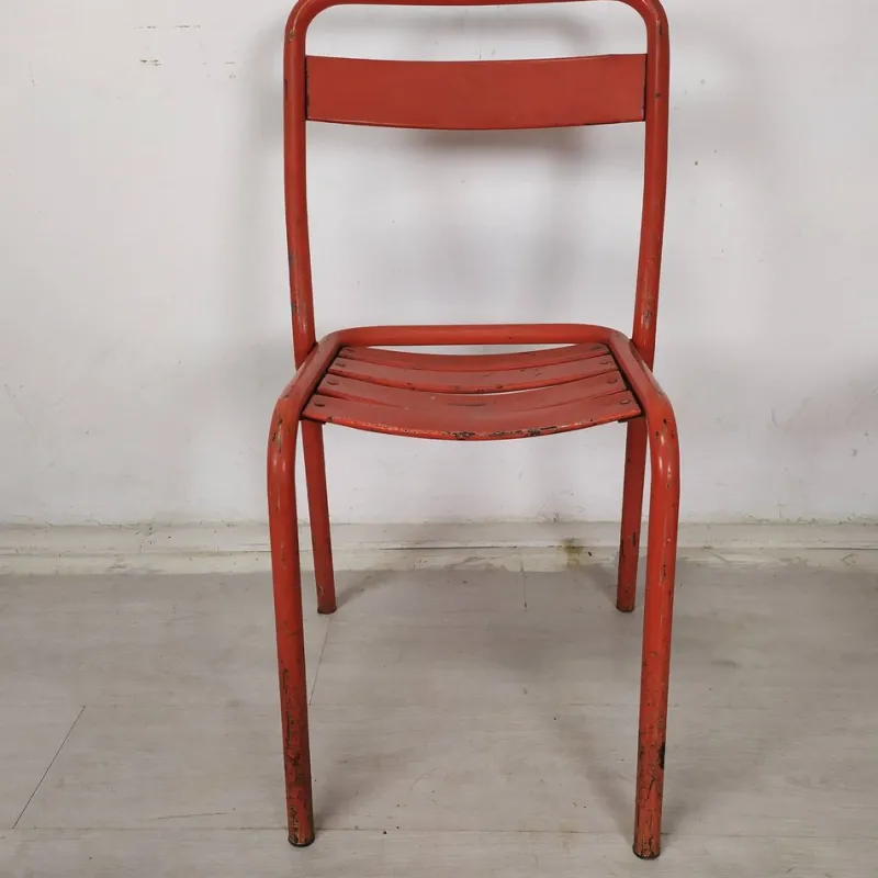 Outlet Pamono Iron Garden Chairs from Tolix, 1950s, Set of 4