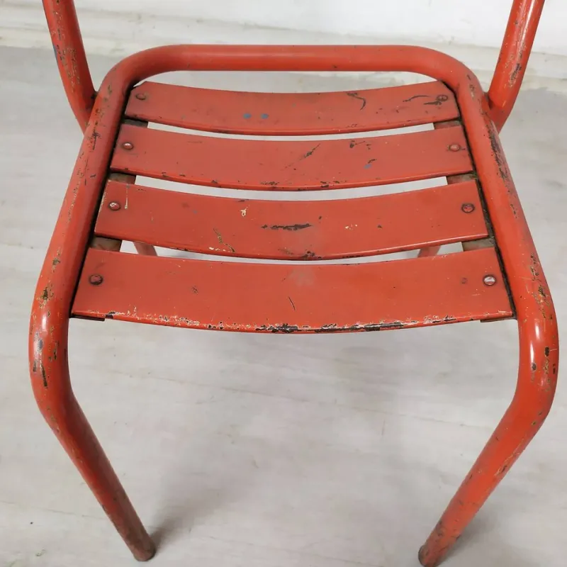 Outlet Pamono Iron Garden Chairs from Tolix, 1950s, Set of 4