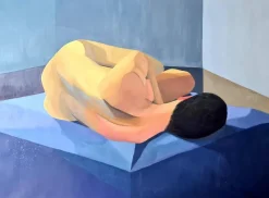 Best Pamono Isabelle Pardoe, Large Colorful Cubist Nude, 2000s, Oil on Canvas