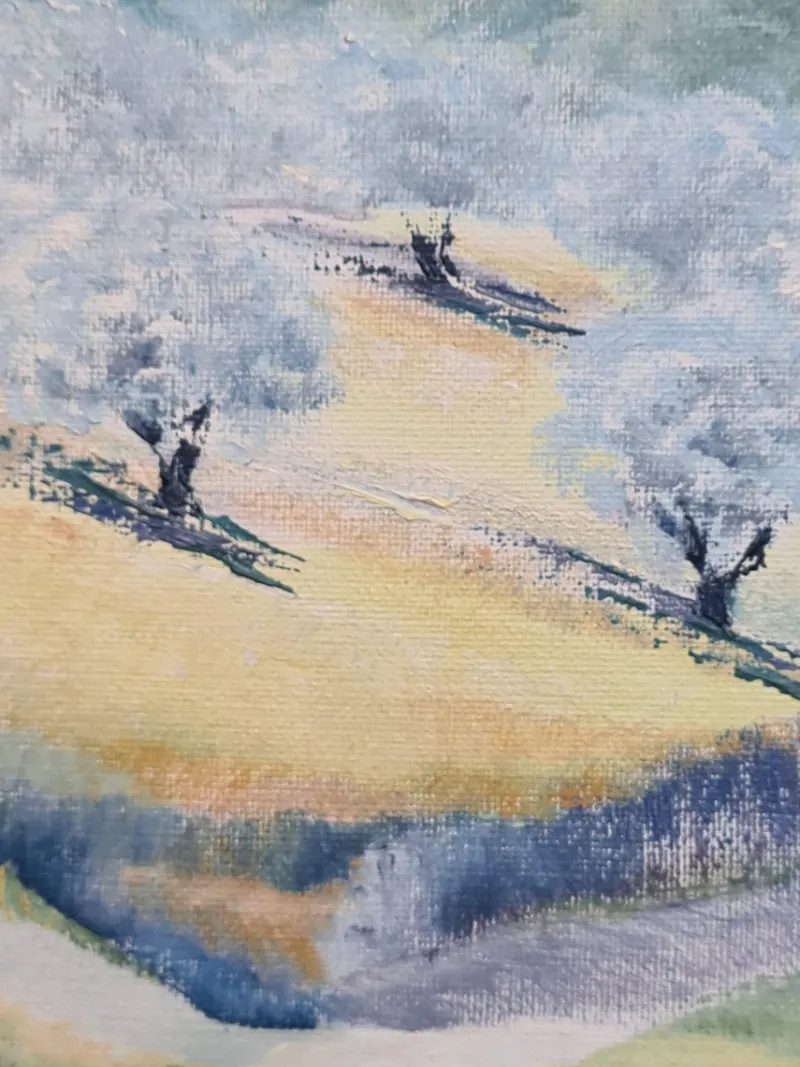 Pamono Isabelle Pardoe, The Olive Trees Landscape, 2000s, Oil on Canvas> Painting