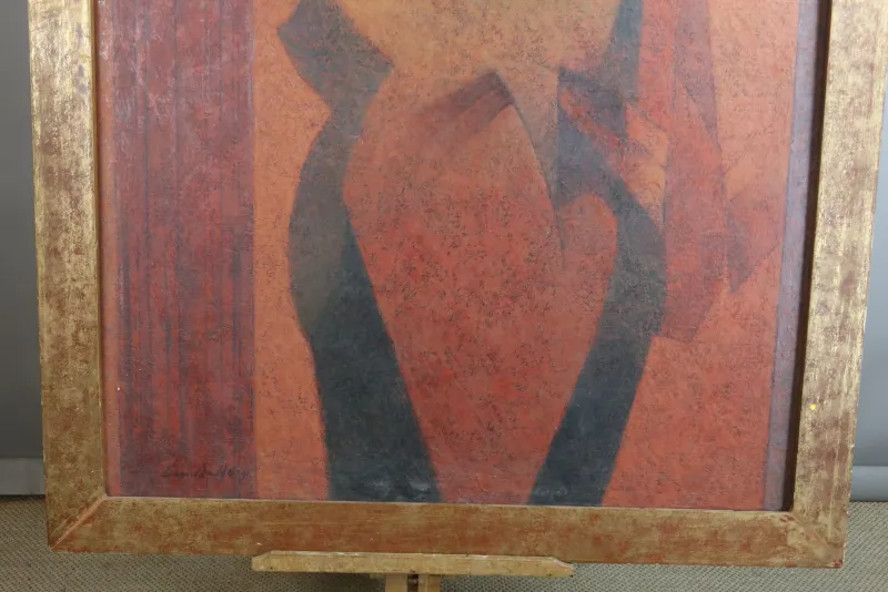 Pamono Ismael Guardado, Composition, 1993, Oil on Canvas> Abstraction