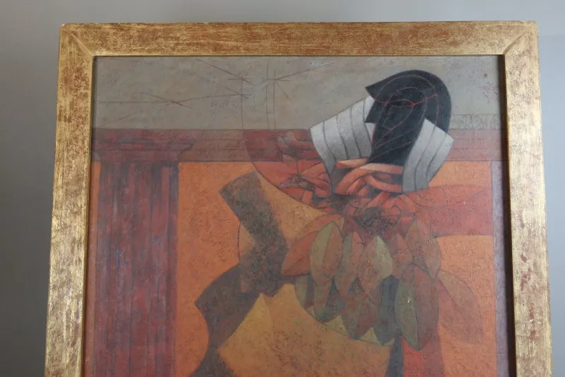 Pamono Ismael Guardado, Composition, 1993, Oil on Canvas> Abstraction