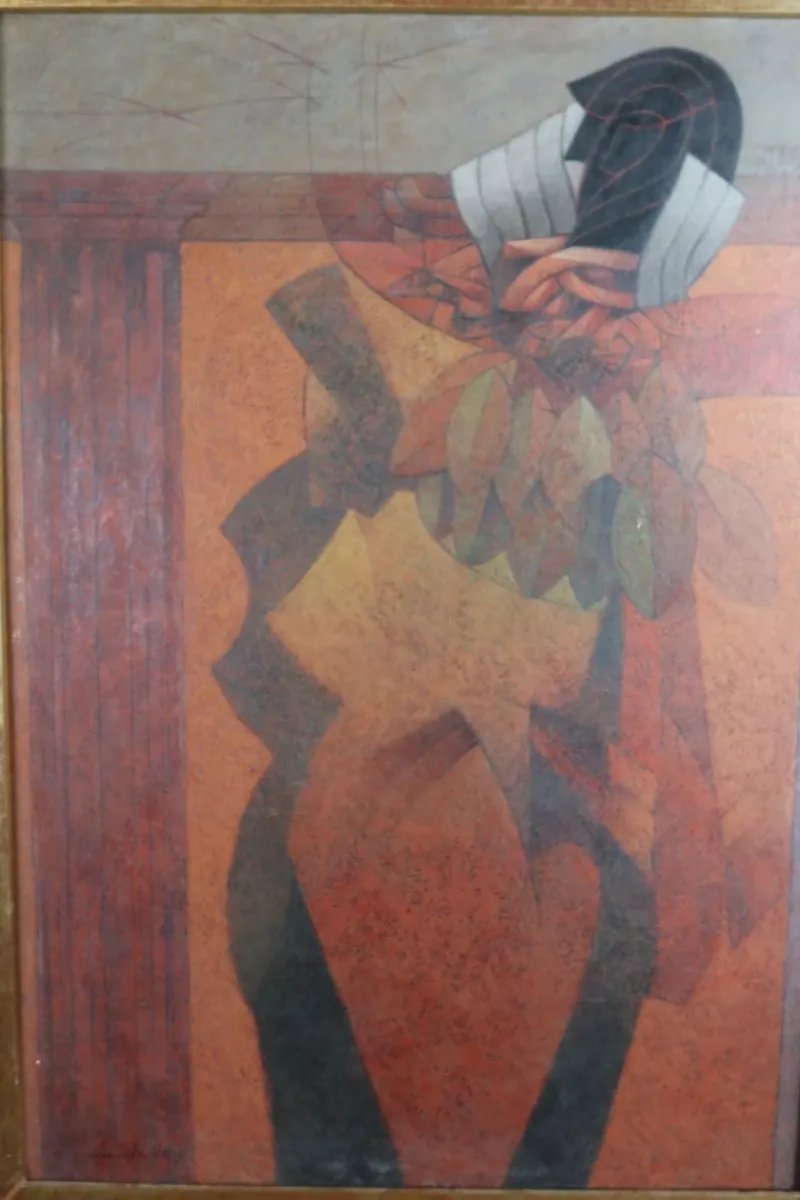 Pamono Ismael Guardado, Composition, 1993, Oil on Canvas> Abstraction