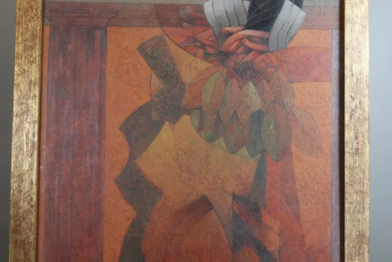 Pamono Ismael Guardado, Composition, 1993, Oil on Canvas> Abstraction