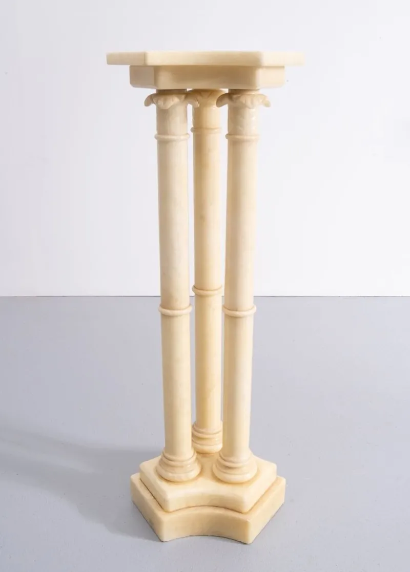 Pamono Italian Alabaster Pedestal, 1960s> Pedestals And Columns