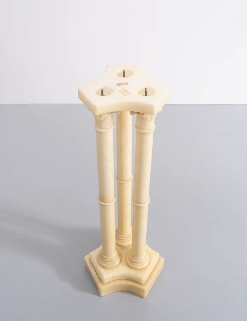 Pamono Italian Alabaster Pedestal, 1960s> Pedestals And Columns