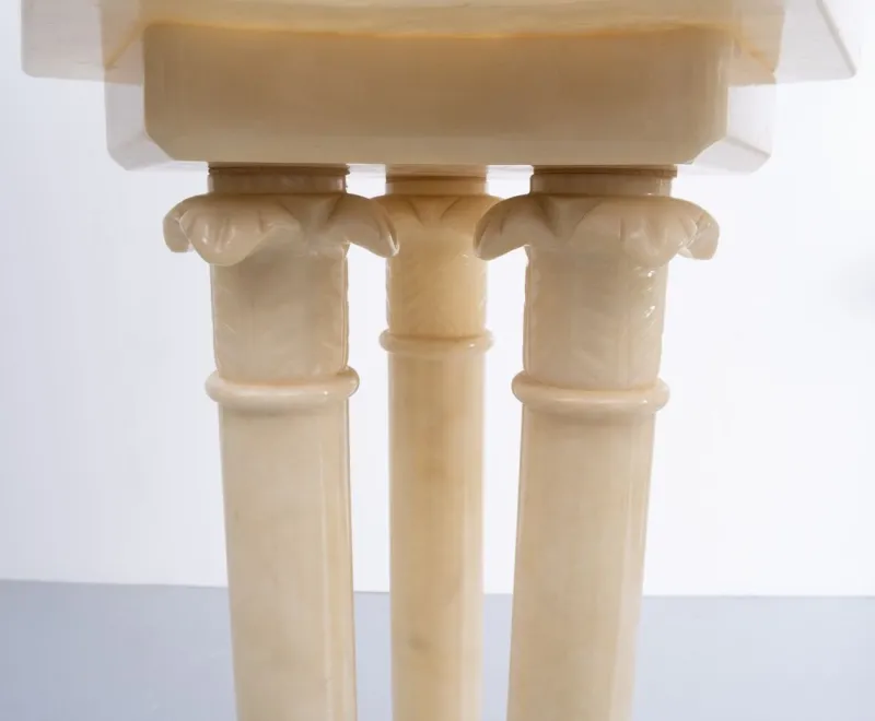 Pamono Italian Alabaster Pedestal, 1960s> Pedestals And Columns