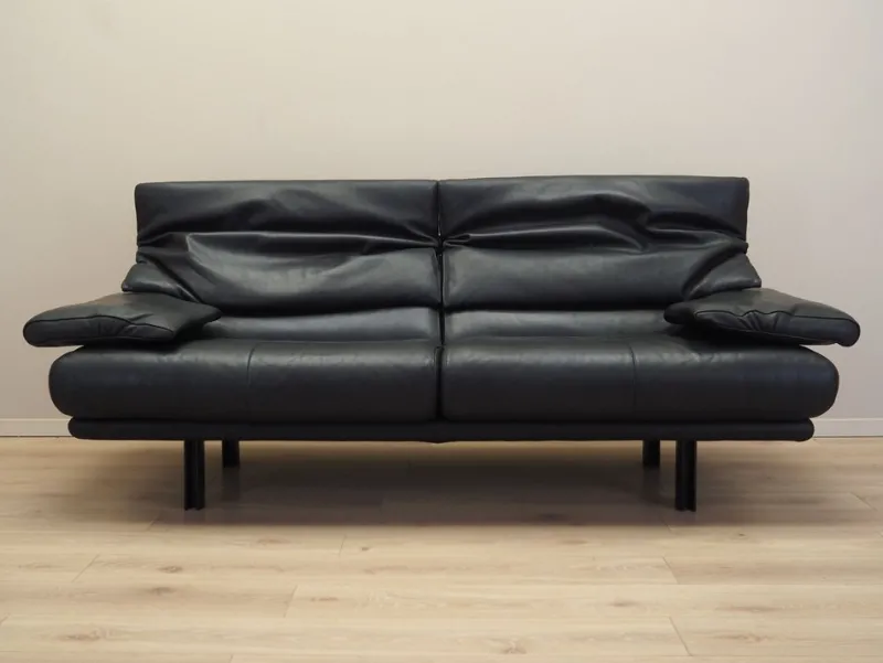 Pamono Italian Alanda Leather Sofa by Paolo Piva for B&B Italia, 1980s> Couches & Sofas