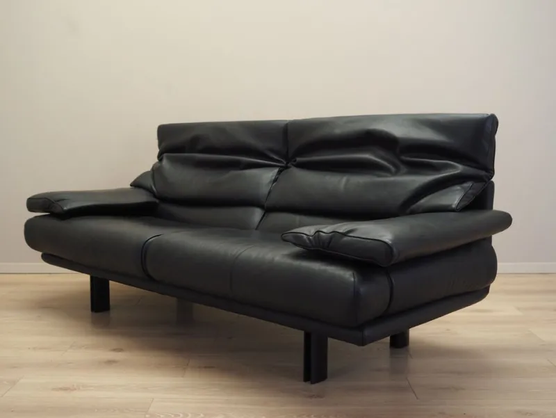 Pamono Italian Alanda Leather Sofa by Paolo Piva for B&B Italia, 1980s> Couches & Sofas