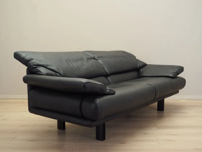 Pamono Italian Alanda Leather Sofa by Paolo Piva for B&B Italia, 1980s> Couches & Sofas