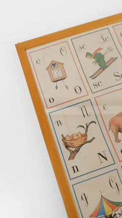 Pamono Italian Alphabet Poster in Parma by Forme, 1990s><noscript><img width=