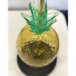 Pamono Italian Ananas Murano Glass Table Lamps by Simoeng, Set of 2><noscript><img width=
