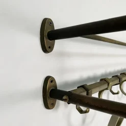 Online Pamono Italian Art Deco Metal Wall Coat Rack, 1930s