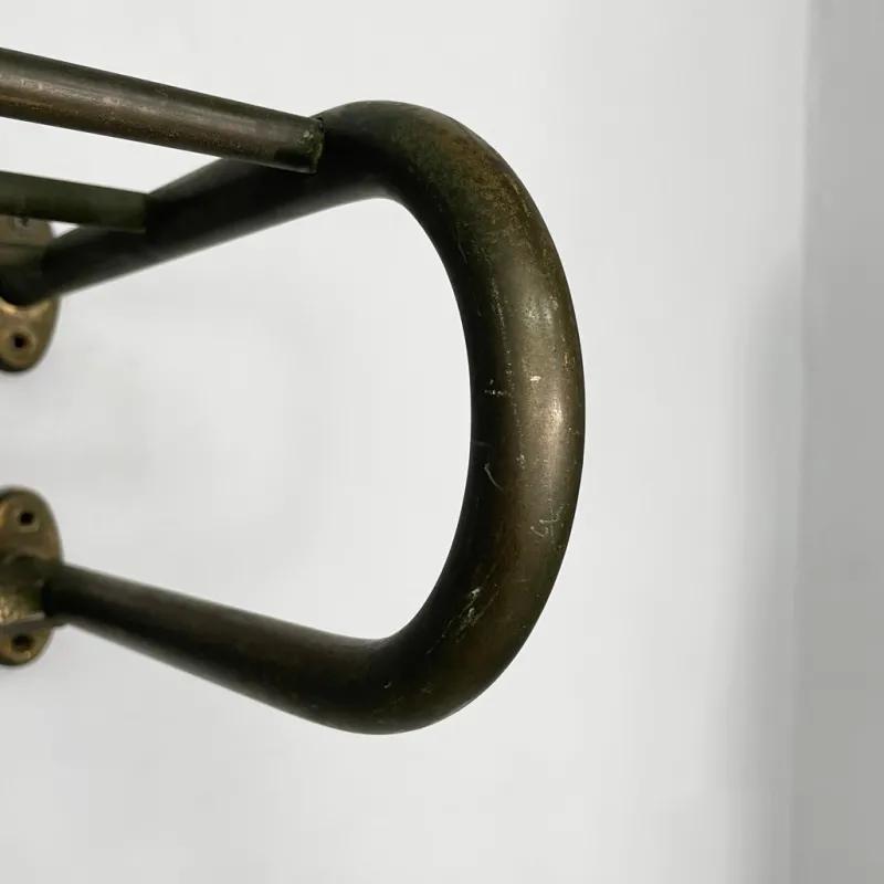Online Pamono Italian Art Deco Metal Wall Coat Rack, 1930s