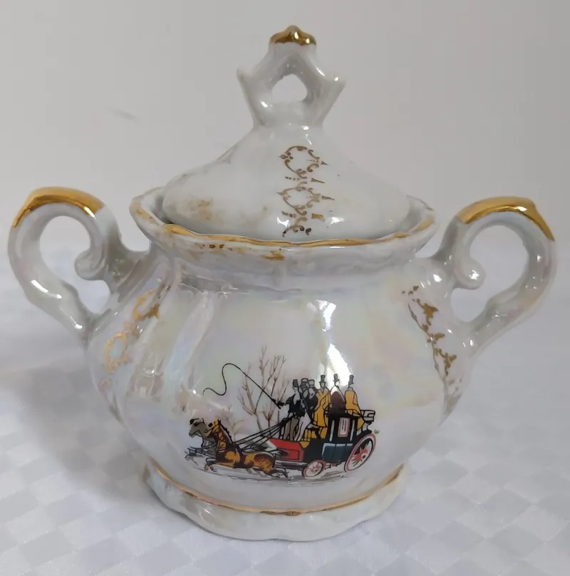 Pamono Italian Art Deco Tea Service Set in Porcelain, 1950s, Set of 19> Coffee & Tea Service