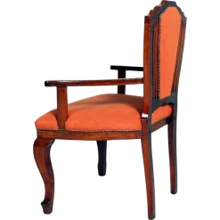 Pamono Italian Art Deco Walnut Chairs, 1930s, Set of 3><noscript><img width=