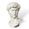Pamono Italian Artist after Michelangelo, Head of David, 1990s, Plaster> Classical|Sculpture