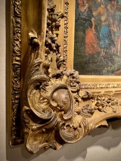 Pamono Italian Artist, Baroque Battle Scene, 1600s, Oil on Canvas, Framed><noscript><img width=